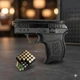 Стартовый пистолет SUR 2004 black + 25 холостых патронов - изображение 4