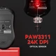 Игровая беспроводная мышь AJAZZ AJ199 Black PAW3311, 24000 DPI, 500mAh, 2.4G/Bluetooth/Кабель - изображение 10