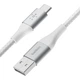 Кабель Belkin Braided USB-A – USB-C 2 м White (CAB002-2MWHTM) OEM - зображення 1