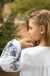 Вишиванка для дівчинки Trend Коники 146 Білий (SOLDKONY) - изображение 4