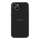 Чехол Silicone Case Full с защитой камеры для iPhone 13 Black - изображение 1