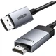 Кабель мультимедийный DisplayPort M to HDMI M 1.0m V2.0 4K60Hz DP119 black Ugreen (15773) - изображение 1