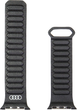 Ремінець Audi Logo Genuine Ring для Apple Watch 44/45/46/49 mm Black (6955250228794) - зображення 1
