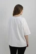 Футболка жіноча біла оверсайз WIDE 3XL - изображение 5