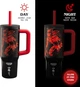 Термокружка Bialetti Stranger Things Glow in the Dark Tumbler with Straw светится в темноте 900 мл - изображение 2
