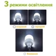 Лампа акумуляторна usb ліхтар на акумуляторі світлодіодна 60 Вт led лампочка кемпінгова портативна з підвісом світильник нічник для кемпінгу 2400 mAh - изображение 5