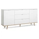 Комод GOTEBORG 51 (180x87x40 см), белый, с деревяными ножками - изображение 3