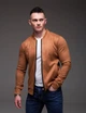 Бомбер чоловічий повсякденний у стилі casual L коричневий 4319342s3 - изображение 1