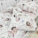 Детский комплект постельного белья в кровать 160х80 см для девочки с пододеяльником 140х110 см Oh My Kids «Феечки» розовый - изображение 7