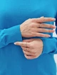 Женский базовый гольф-водолазка с кашемиром Moni &Co Голубой M/L (48-50) - изображение 4