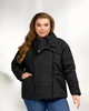 Жіноча демісезонна куртка на кнопках Uaclothes 50-52 Чорний (like36584-170101358) - изображение 2