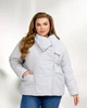 Жіноча демісезонна куртка на кнопках Uaclothes 50-52 Сірий (like36582-170081358) - изображение 4