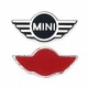 Емблема напис логотип Mini 2,2*1,0 см - зображення 1
