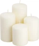 Набір свічок Home & Styling Collection білі без запаху 4 шт (8721037610698) - зображення 1