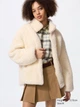 Куртка на блискавці UNIQLO зі штучного хутра 1159852028 (Молочний M) - зображення 1