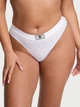 Женский комплект белья Victoria's Secret лиф и трусики тонг 1159857250 (Белый 36D/L) - изображение 4
