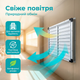 Решетка вентиляционная 850×850мм гравитационная жалюзи воздушные для оранжереи складов ферм хозяйств настенная - изображение 6