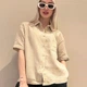 Сорочка жіноча Жатка Madmext M (44-46) Бежевий - изображение 5