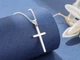 Серебряная цепочка 42 см проба 925 с крестиком 7689 - изображение 1