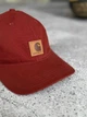 Бавовняна чоловіча бейсболка Carhartt кепка унісекс всесезонна на кожен день One Size бордового кольору - изображение 3