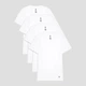 Набор футболок хлопковых длинных мужских U.S.Polo Assn USM251CP06-0000A(White) M 4 шт Белый (885036447513) - изображение 1