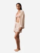 Пижама (рубашка + шорты) женская из вискозы Calvin Klein 325206404 XS Бежевый/Молочный (1159852862) - изображение 1