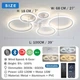 Светильник 100 см LED 72W, диммерный, 6 скоростей, современный дизайн - изображение 4