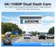 Автомобильный видеорегистратор Azdome GS63H Pro, 4K UHD, Wi-Fi 6, GPS, ночное видение, IPS 2,4” - изображение 3