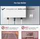 Смарт термостат для котла BEOK CONTROLS, проводной 2 wires, Wi-Fi, программируемый, настенный - изображение 3