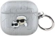 Чехол Karl Lagerfeld Monogram Karl & Choupette Head для Apple AirPods 4 Silver (3666339452131) - зображення 1