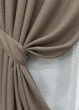 Комплект штор VR-Textil Лен Мешковина 100х270 2шт и Тюль 300х270 825ш-115т Темно-бежевый с белым 71-017/1 - изображение 4