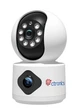 Камера видеонаблюдения XO CR07 Dual 360° WiFi, две линзы, ночное видение, двусторонний звук - изображение 1