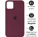 Чохол Silicone Premium case MagSafe з захистом камери та дисплея для iPhone 13 Pro Full Protective bordo 0682 - изображение 1