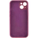 Чохол Silicone Premium case з захистом камери для iPhone 14 Plus та iPhone 15 Plus Full Camera Protective bordo 9790 - изображение 3