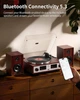 Проигрыватель виниловых пластин ANGELS HORN AT-3600L, Bluetooth 5.3, 33/45 RPM, с полочными колонками - изображение 2