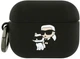 Чехол Karl Lagerfeld Silicone Karl & Chaupette Head 3D для Apple AirPods Pro 3 Black (3666339574680) - зображення 1