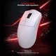 Ігрова бездротова миша Kysona Jupiter SE White PAW3311, 24000 DPI, 300mAh, 2.4G/Bluetooth/Кабель - зображення 6