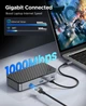 USB-C концентратор з корпусом для M.2 NVMe SSD 10 Гбіт/с ORICO - зображення 6