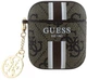 Чехол Guess 4G Printed Stripes Charm для Apple AirPods 1/2 Brown (3666339311100) - зображення 1