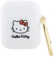 Etui Hello Kitty Silicone 3D Kitty Head do Apple AirPods 1/2 White (3666339189754) - obraz 1