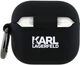 Чехол Karl Lagerfeld Silicone Karl Head 3D для Apple AirPods 4 Black (3666339398040) - зображення 2