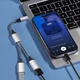 Перехідник Type-C Mobile Phone Tablet Type-C Hub USB-C Male to Two USB-C Female (3-in-1 Splitter Adapter) - зображення 3
