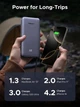 Повербанк UGREEN 20000mAh 45W з вбудованим кабелем USB-C, швидка зарядка PD 3.0, PPS, 2C1A - зображення 4