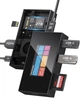 Док-станция DOCKASE Smart USB-C Hub 7-в-1 с SSD-корпусом M.2, SD и microSD UHS-II 312 МБ/с, NVMe M.2 2230/2242 10 Гбит/с 2 ТБ, PD 100 Вт, HDMI 2.1 8K30Hz/4K60/120, сенсорный экран 1,90 дюйма и турбовентилятор (кабель 40 Гбит/с). Черный глянцевый - изображение 1