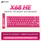 Магнитная игровая клавиатура ATTACK SHARK X68 HE 8kHz Розовый - изображение 2