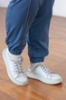 Жіночий костюм у спортивному стилі plus size " Кант " джинсовий 66/68 - зображення 7