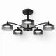 Люстра потолочная DUSHA MS241 - 5 x GX53 черный/дымчатый LIGHT SET - изображение 2