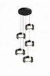 Люстра подвесная DUSHA MS241-D5 x GX53 черный/дымчатый LIGHT SET - изображение 1