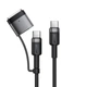 Кабель ACEFAST C22-05 USB-C USB-C / магнитный кабель для зарядки и передачи данных из алюминиевого сплава, черный - изображение 1