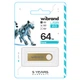 Флеш-накопитель Wibrand USB 2.0 Puma 64Gb золотистый - изображение 2
